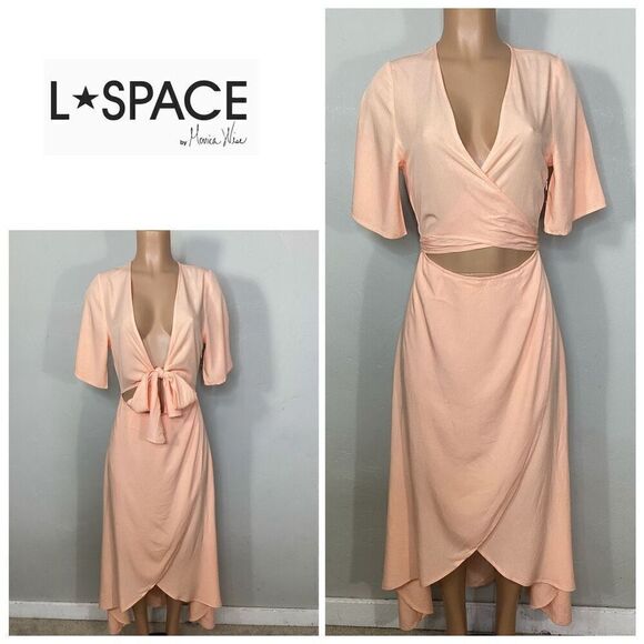 New. L*SPACE wrap dress. Small. Retails $178 - Picture 1 of 7